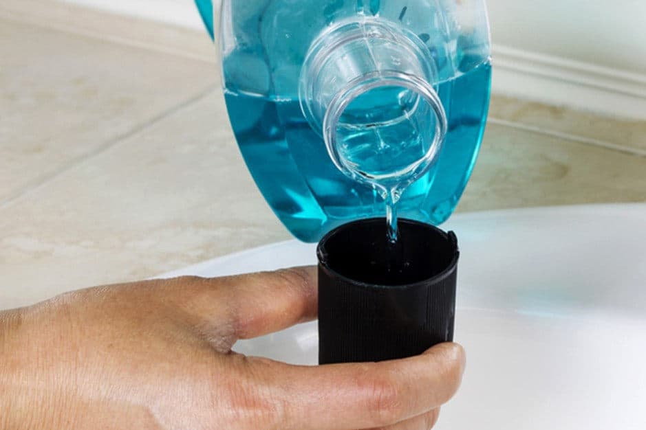 Remove diesel smell out of clothes with Mouthwash