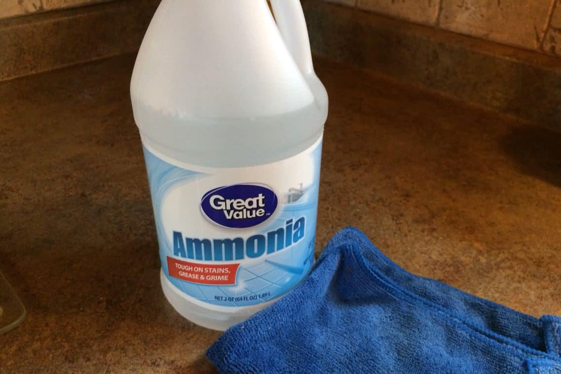 Remove diesel smell out of clothes with Non-Sudsing Ammonia