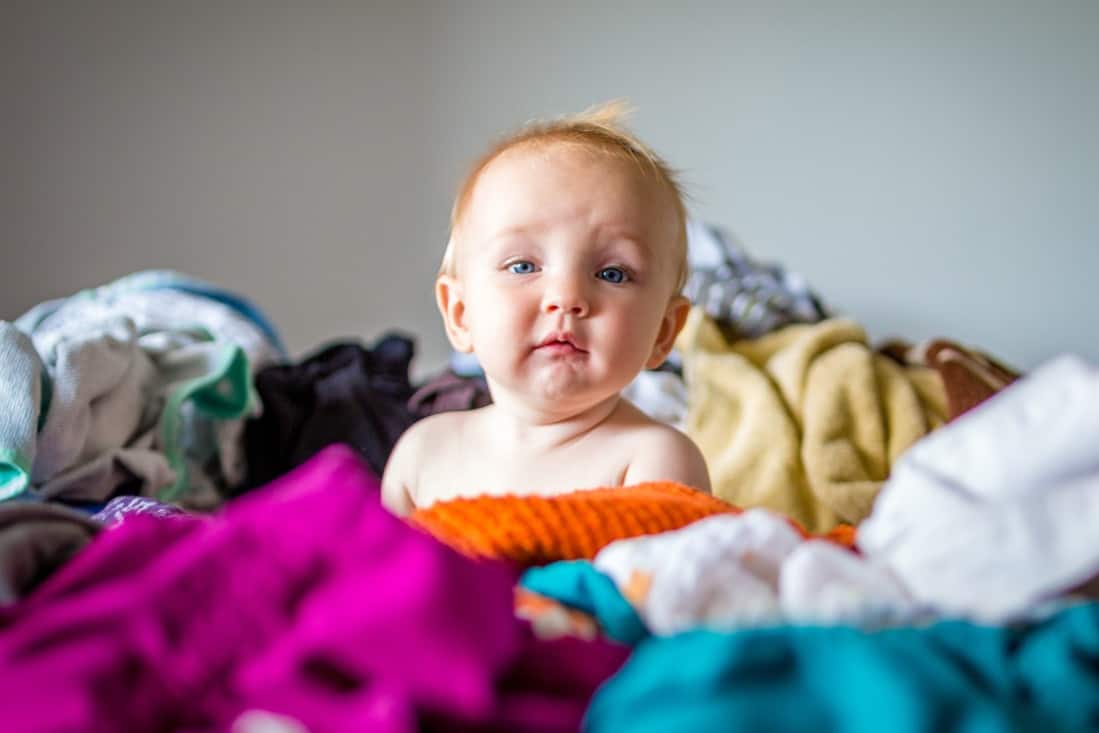 best way to organize baby clothes