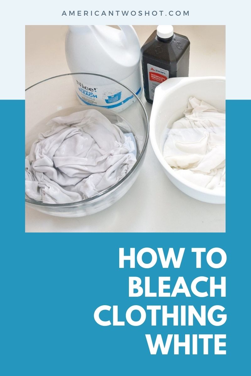 how to bleach clothing white