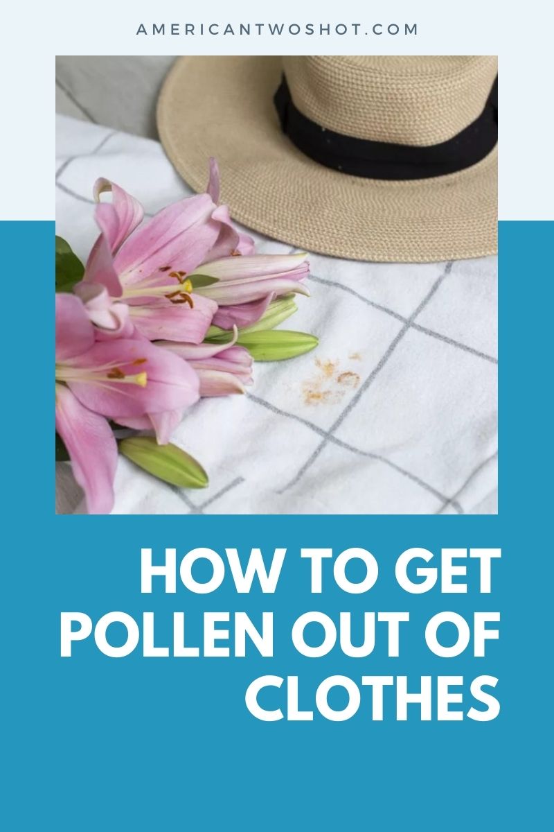 how to remove pollen stains