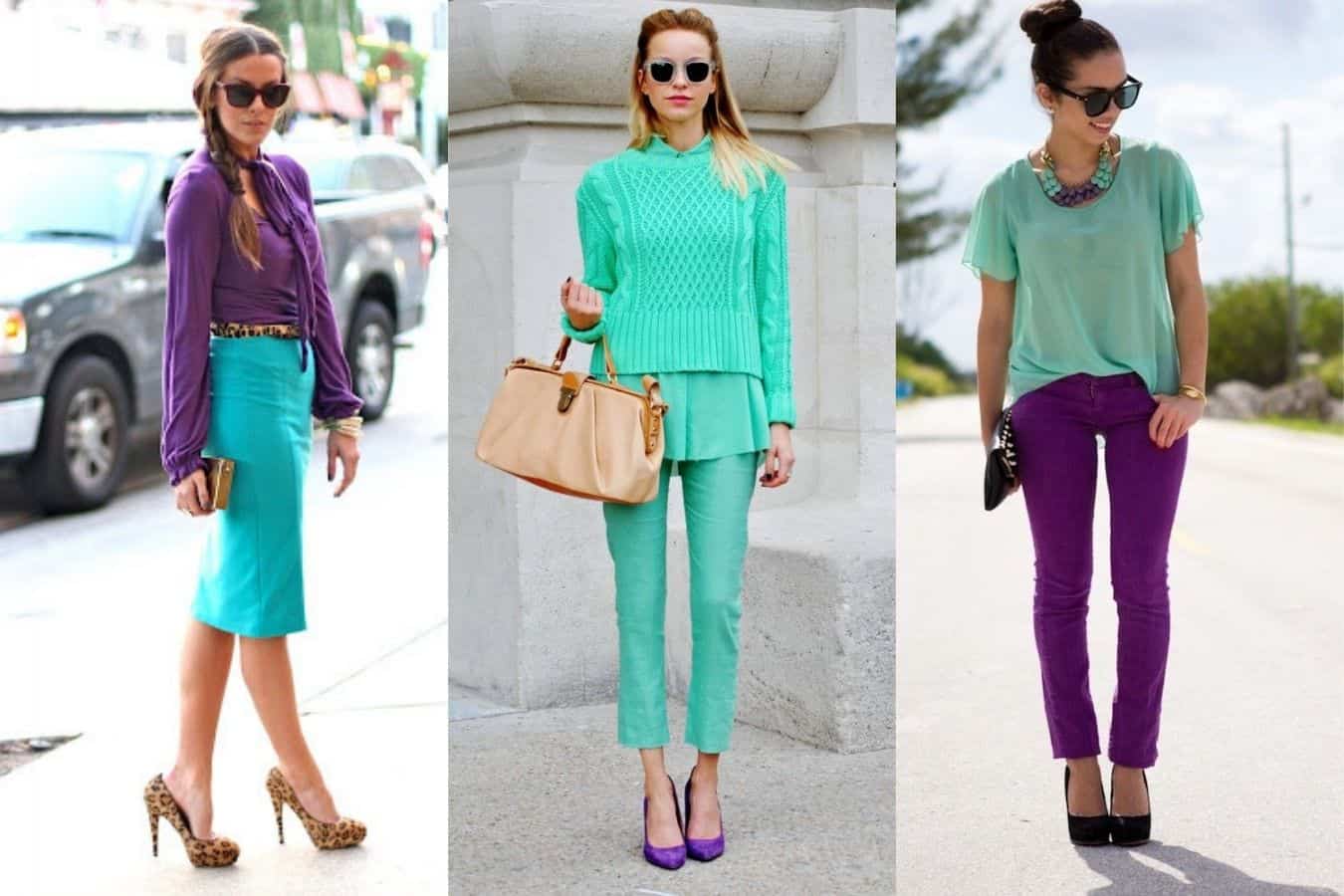 teal and Purple wear