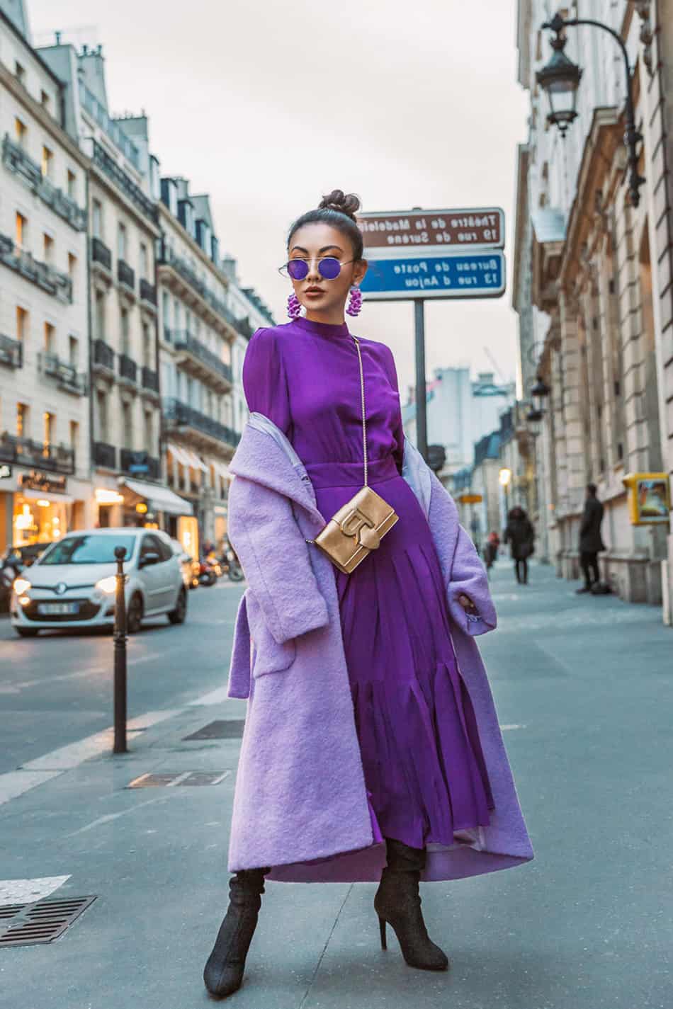 Discover 187+ purple color combination dress latest