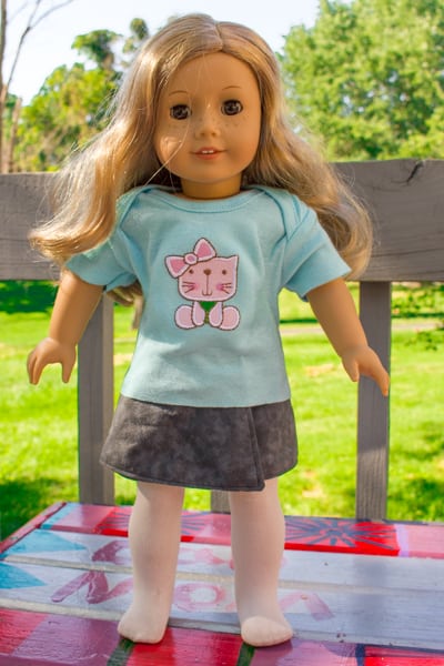 No-Sew American Girl Doll T-Shirt