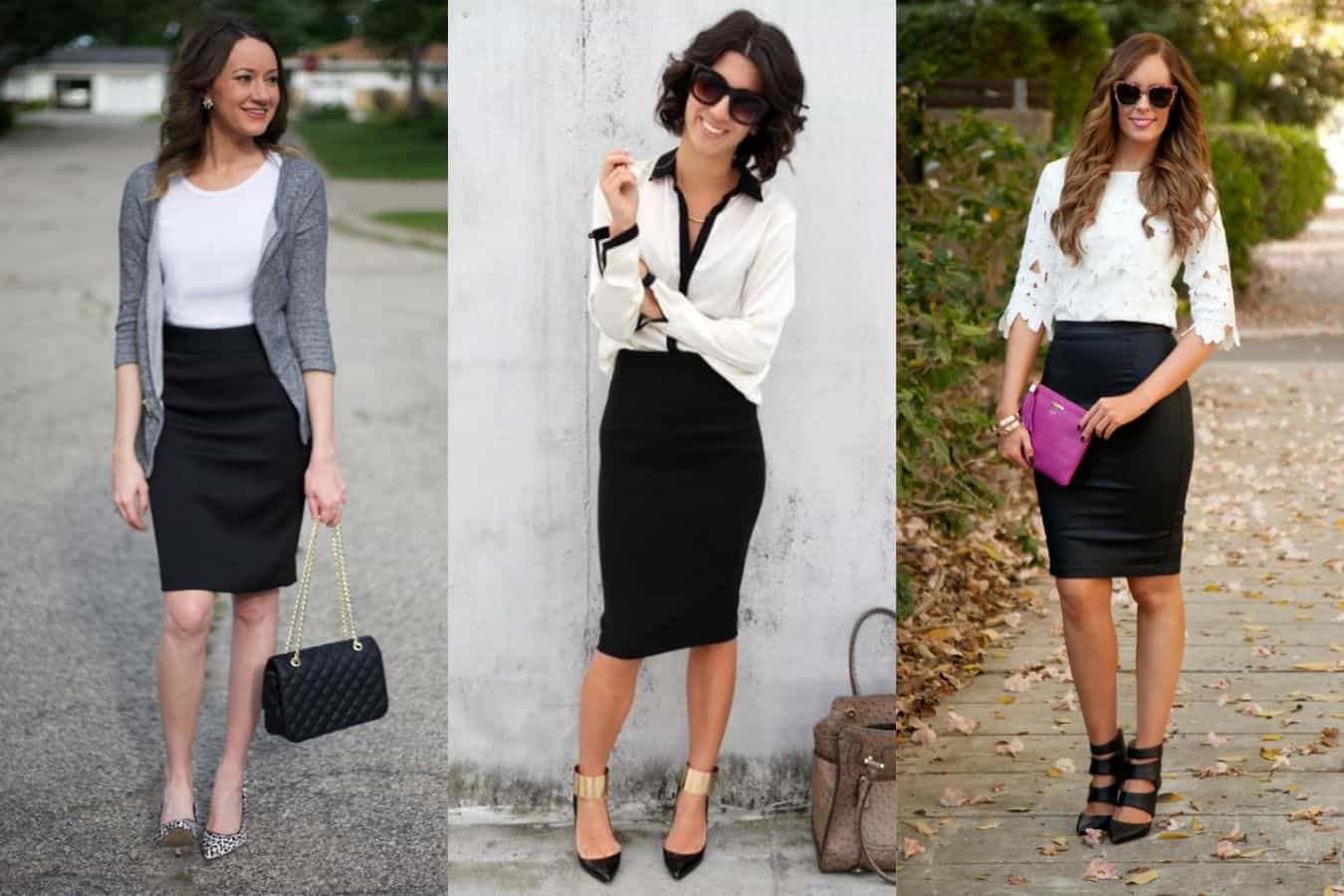 black Work Outfit skirts Wear