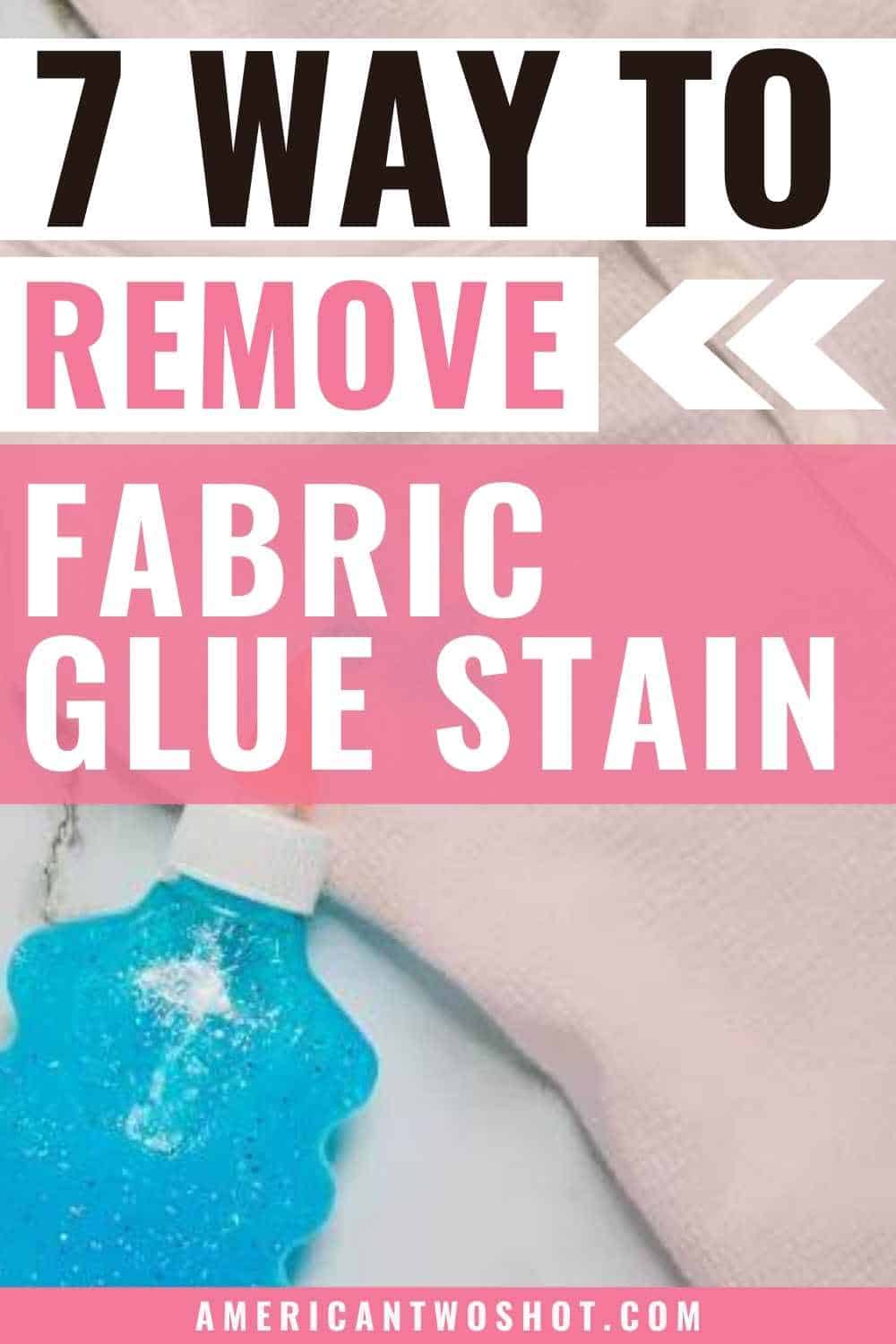 Get Rid of Fabric Glue From Clothes