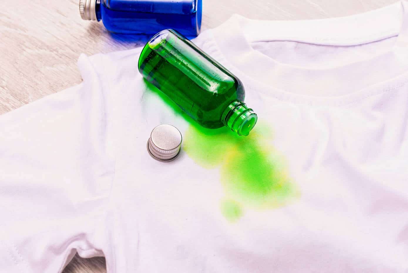 remove food coloring from clothes