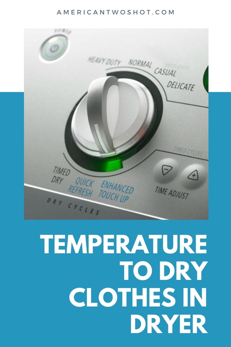 what temperature to dry white clothes