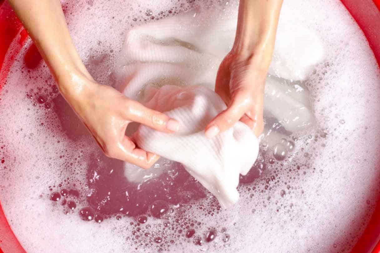 Washing a Towel by HandWashing a Towel by Hand