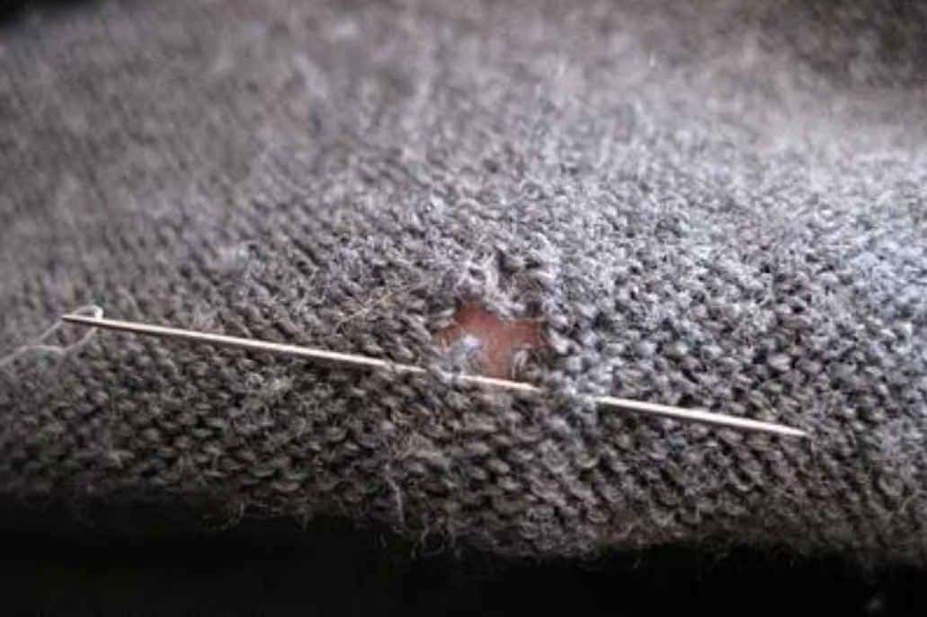 Hand Sewing Small Holes