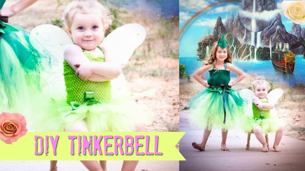 DIY Tinkerbell No Sew Costume