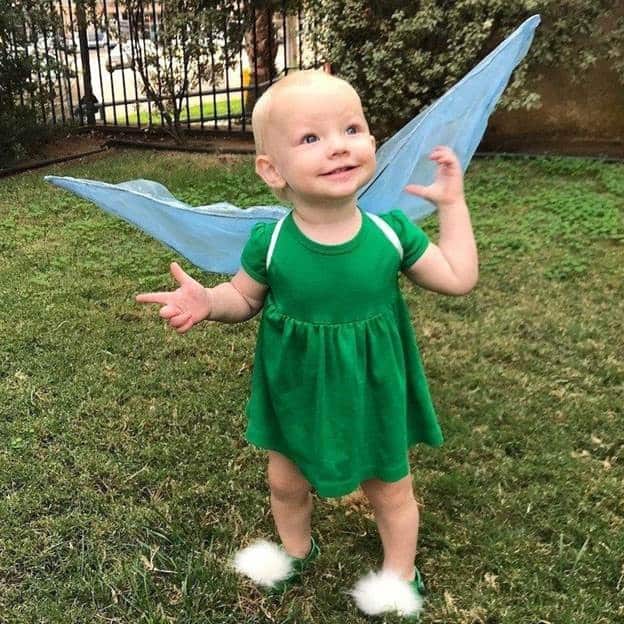 DIY Tinkerbell Costume No Sew For Kids