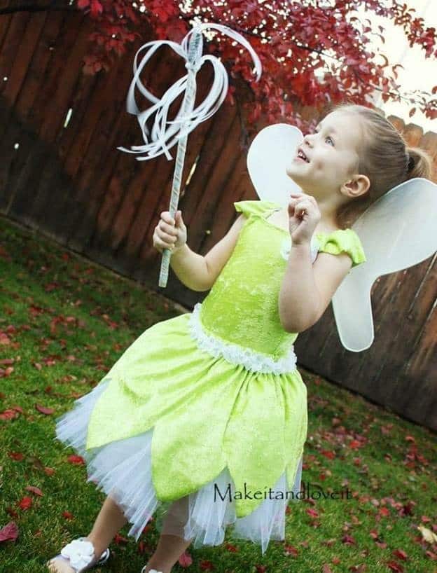 DIY Kid Tinkerbell Costume